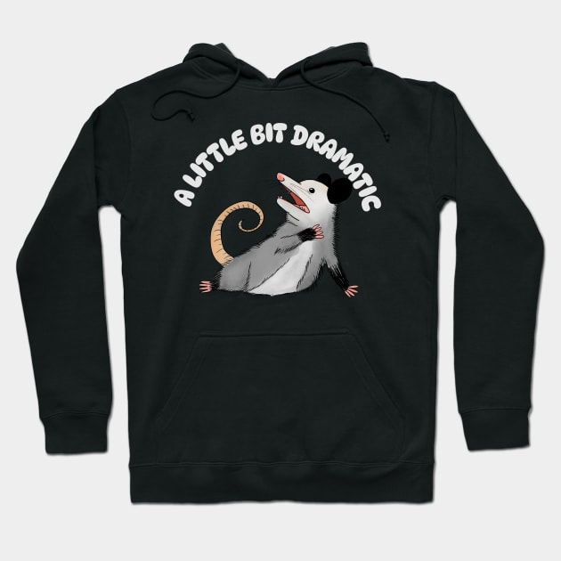 A Little Bit Dramatic - Funny Possum Hoodie by susanne.haewss@googlemail.com